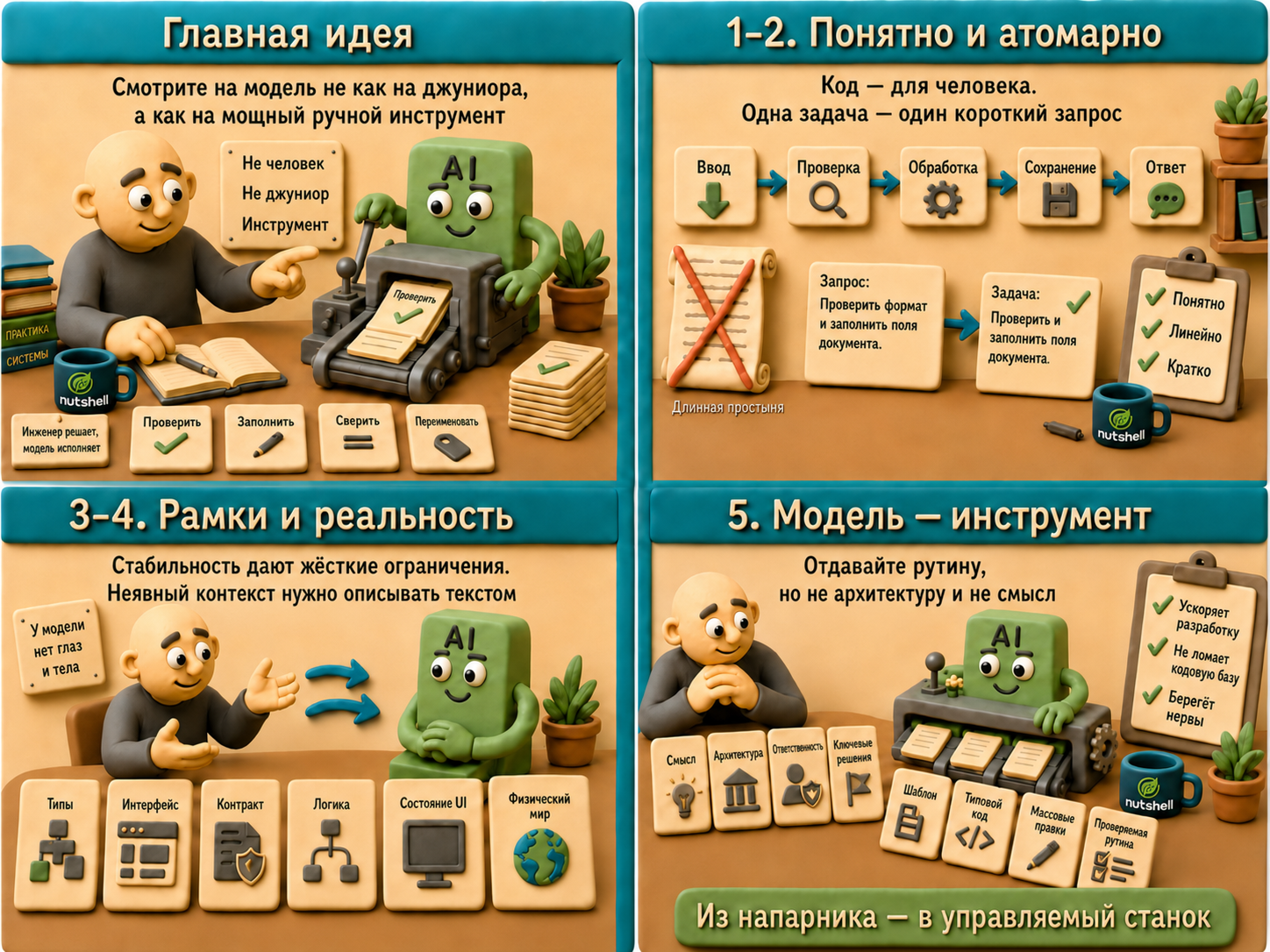 Нейросеть — не второй программист. Как правильно разделить работу. Помощь для начинающих - 8 Нейросеть — не второй программист. Как правильно разделить работу. Помощь для начинающих - 8