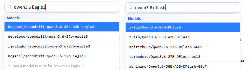 qwen3.6 eagle3 и dflash