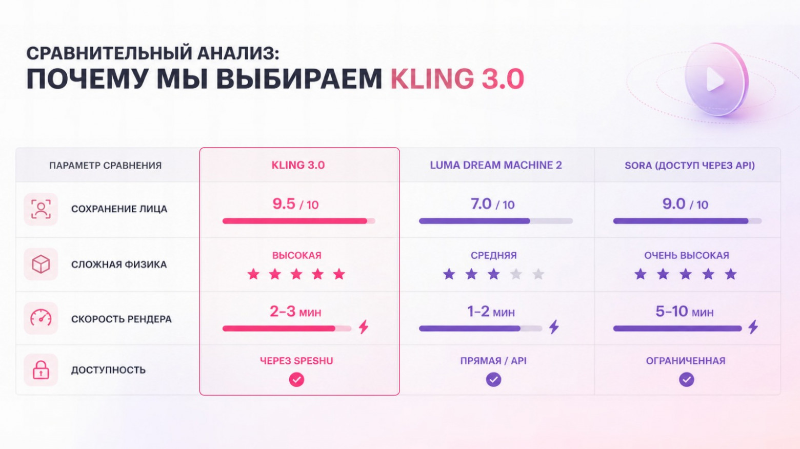 Как оживить фото нейросетью Kling 3.0: пошаговый гайд с промптами в SpeShu.AI - 2