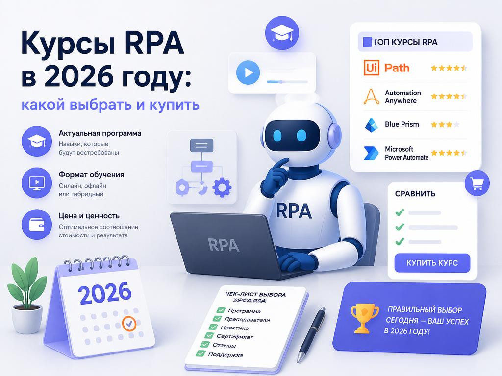 Курсы RPA в 2026 году: какой выбрать и купить - 1 Курсы RPA в 2026 году: какой выбрать и купить - 1