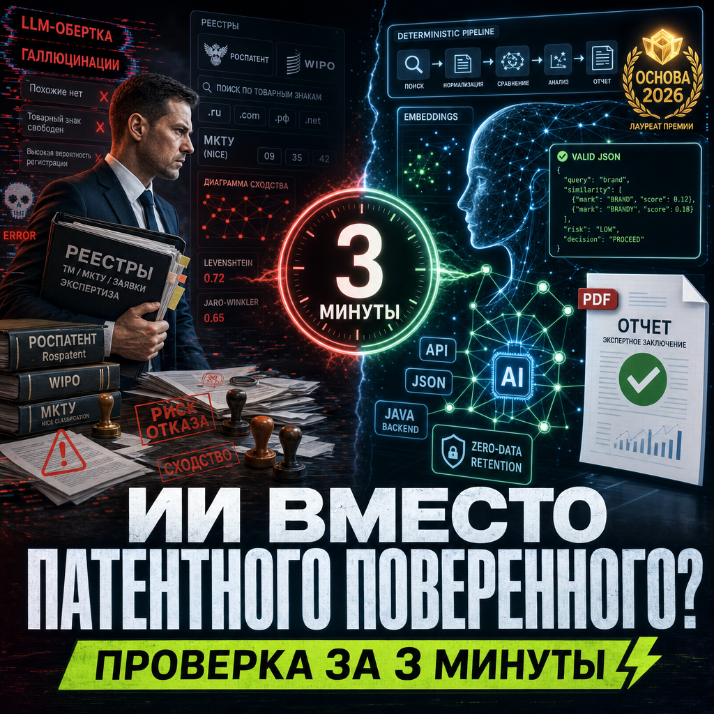 Как мы научили ИИ за 3 минуты делать работу патентного поверенного: путь от «обертки» до победы в «ОСНОВА-2026» - 1 Как мы научили ИИ за 3 минуты делать работу патентного поверенного: путь от «обертки» до победы в «ОСНОВА-2026» - 1