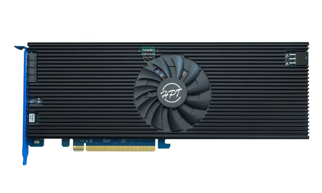 Плата расширения HighPoint Rocket 1608A NVMe Switch. Источник.