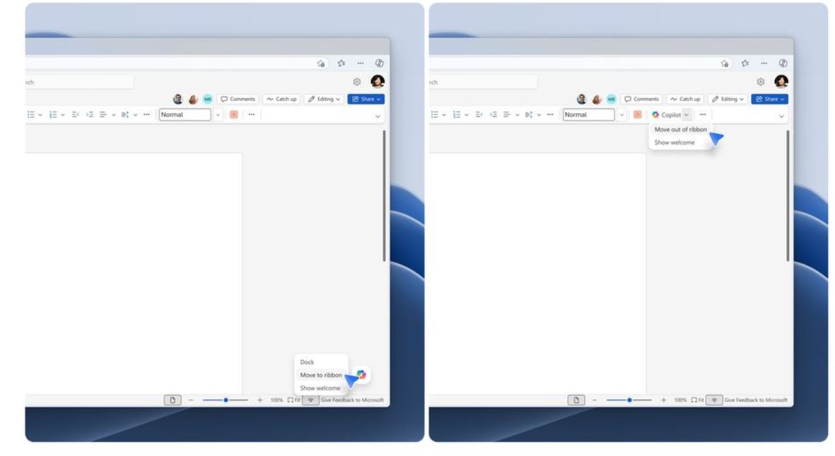 Microsoft прислушалась к негативной реакции на навязчивую кнопку Copilot в Office - 1 Microsoft прислушалась к негативной реакции на навязчивую кнопку Copilot в Office - 1