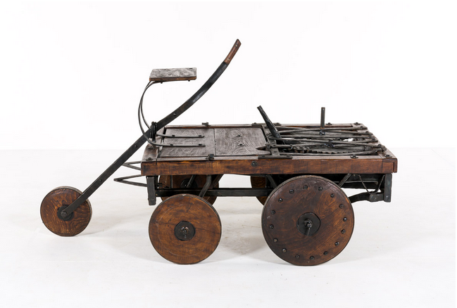Самодвижущаяся тележка да Винчи. Источник: museogalileo.it