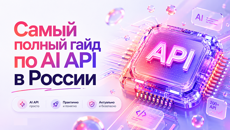 AI API ключ нейросетей: +300 нейросетей по одному ключу и оплата рублями - 1
