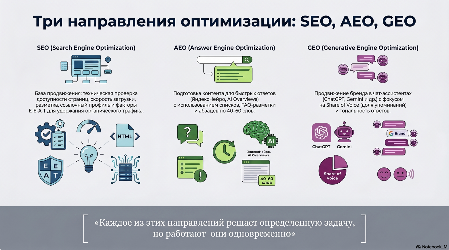 SEO, AEO и GEO в 2026 году. Как алгоритмы ИИ-поиска меняют трафик и как измерять долю ответов нейросетей - 1 SEO, AEO и GEO в 2026 году. Как алгоритмы ИИ-поиска меняют трафик и как измерять долю ответов нейросетей - 1