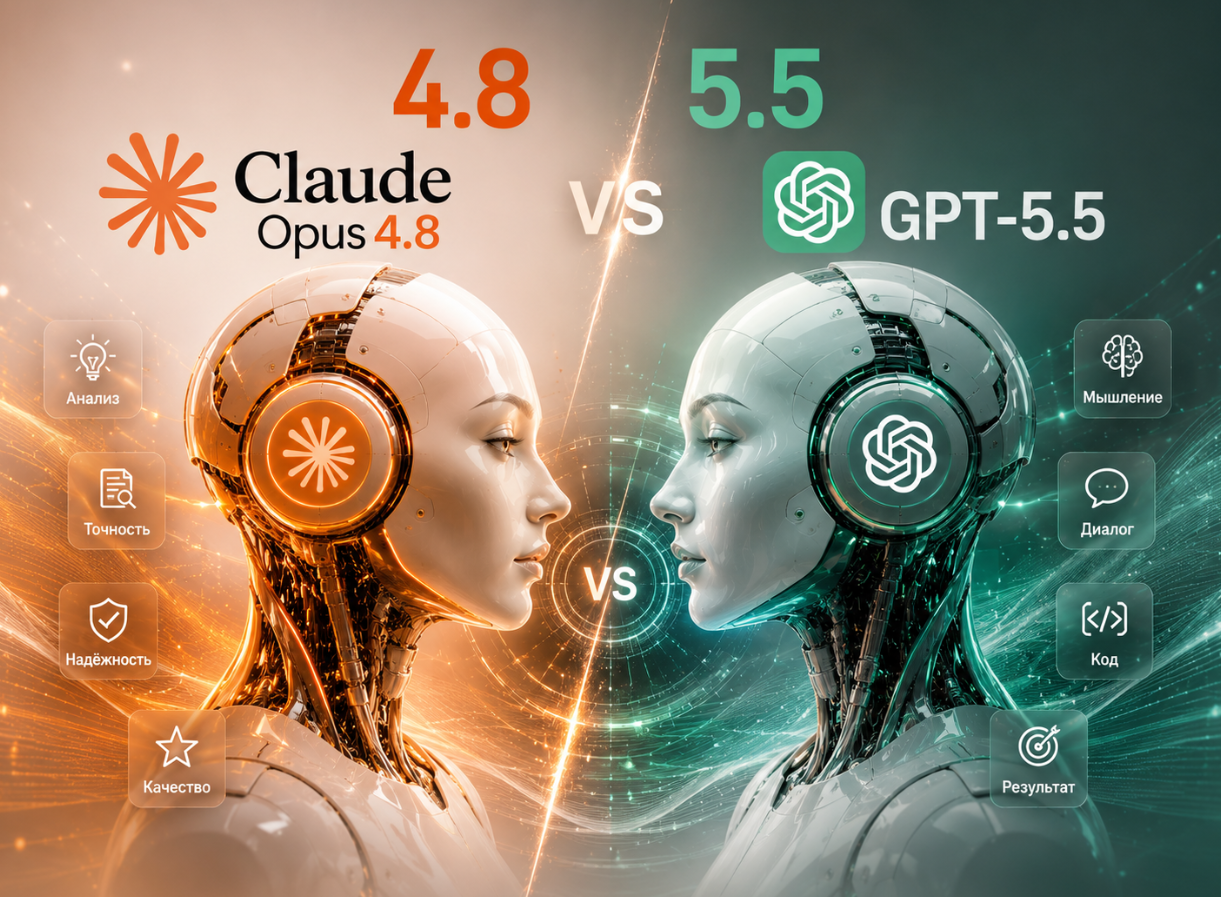 Нейросеть Claude Opus 4.8: Первый ИИ без галлюцинаций. Как использовать Claude из РФ - 2 Нейросеть Claude Opus 4.8: Первый ИИ без галлюцинаций. Как использовать Claude из РФ - 2