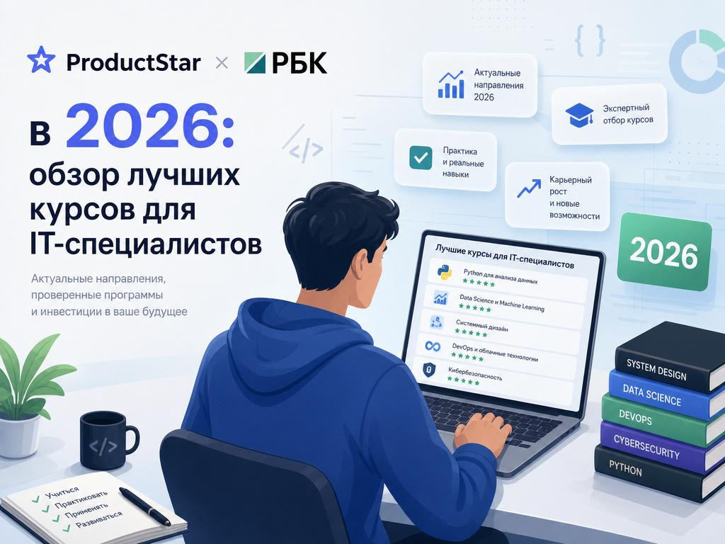 ProductStar x РБК в 2026: обзор лучших курсов для IT-специалистов - 1 ProductStar x РБК в 2026: обзор лучших курсов для IT-специалистов - 1