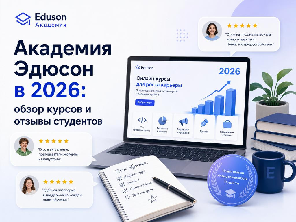 Академия Эдюсон в 2026: обзор курсов и отзывы студентов - 1 Академия Эдюсон в 2026: обзор курсов и отзывы студентов - 1