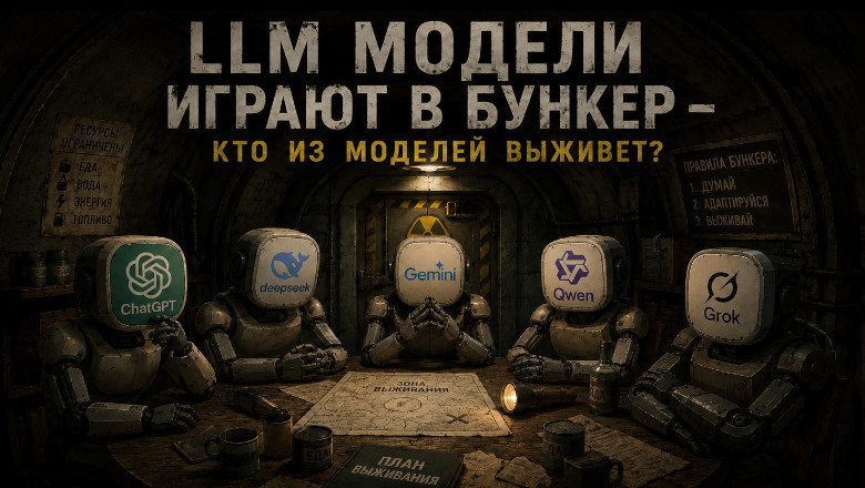 Смогут ли LLM выжить во время катастрофы? Gemini, ChatGPT и другие играют в «Бункер» (анализ поведения) - 1 Смогут ли LLM выжить во время катастрофы? Gemini, ChatGPT и другие играют в «Бункер» (анализ поведения) - 1