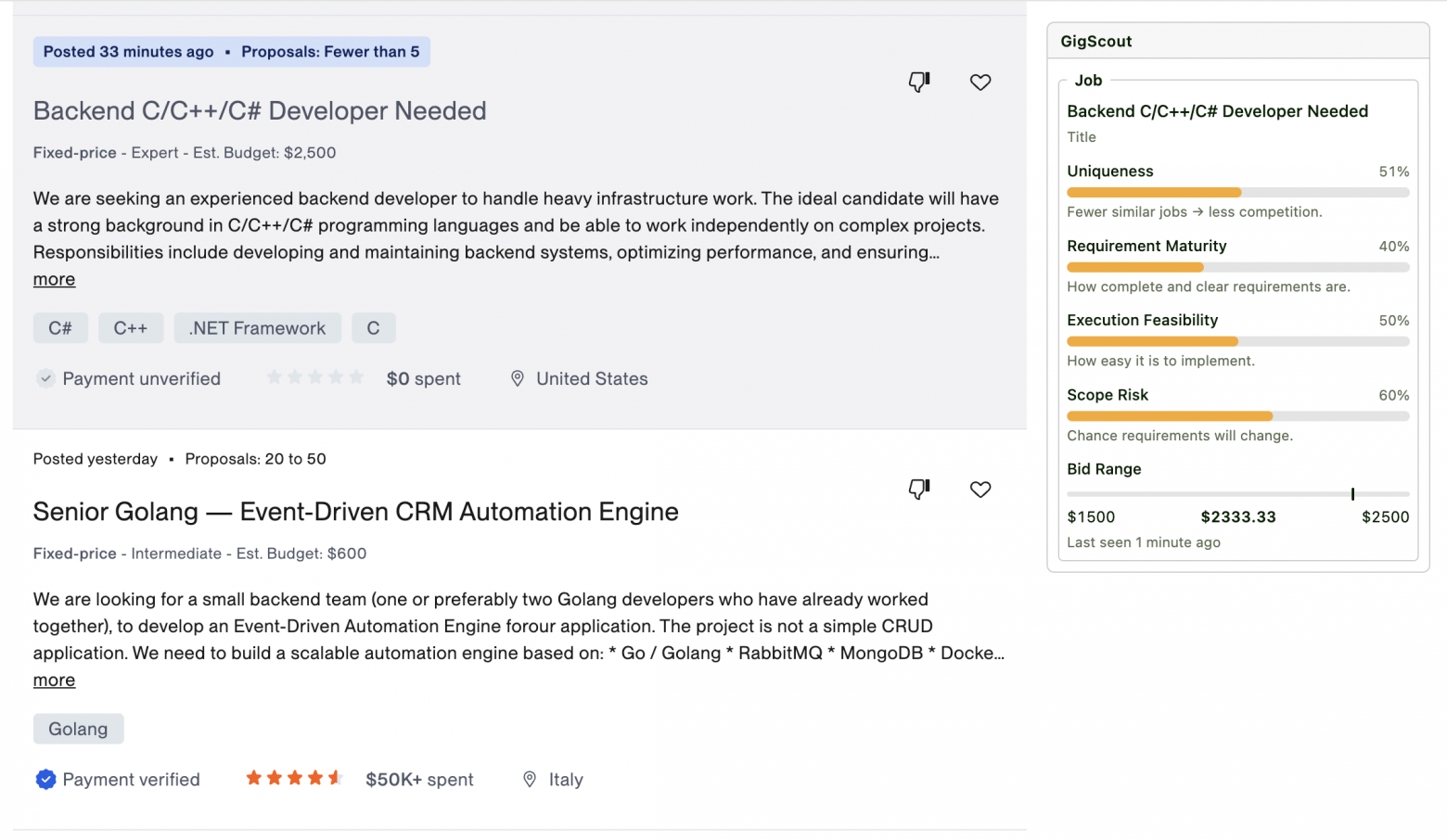 Chrome-расширение для Upwork: архитектура, метрики и опыт разработки с помощью ИИ - 1 Chrome-расширение для Upwork: архитектура, метрики и опыт разработки с помощью ИИ - 1