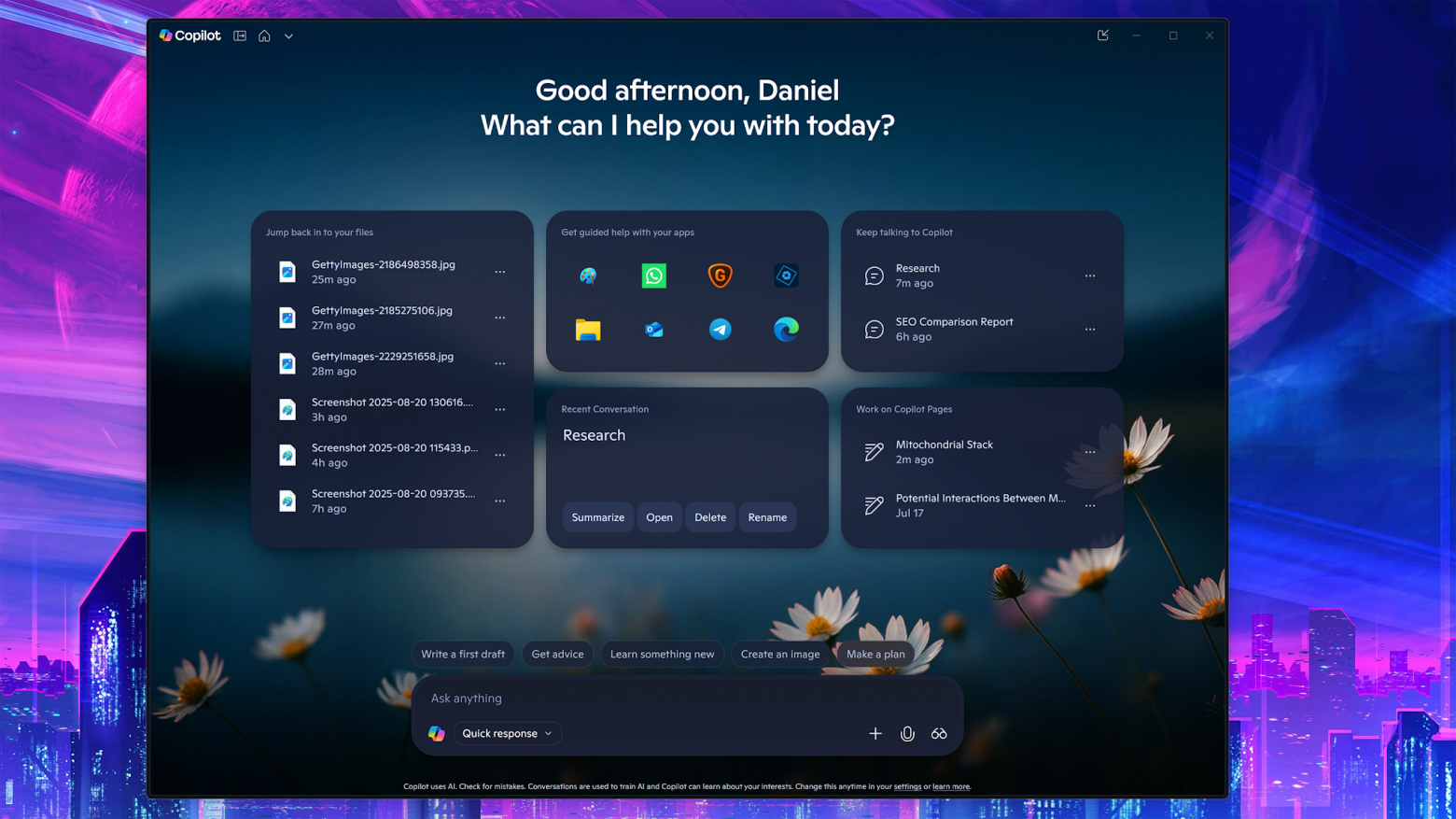 Microsoft Copilot app gets fresh look, features | Windows Central