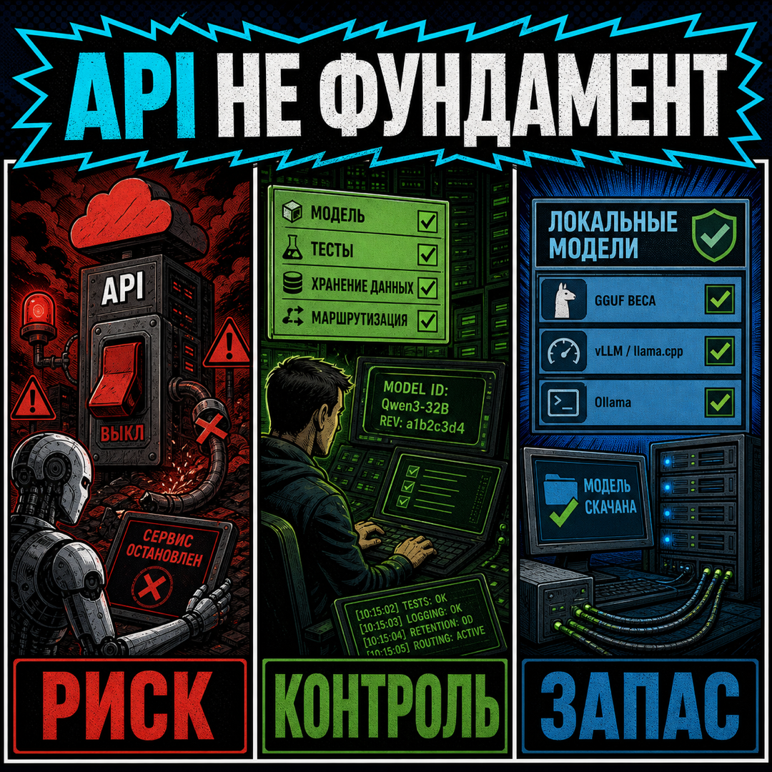 Закрытый программный интерфейс как риск и локальные модели как запас