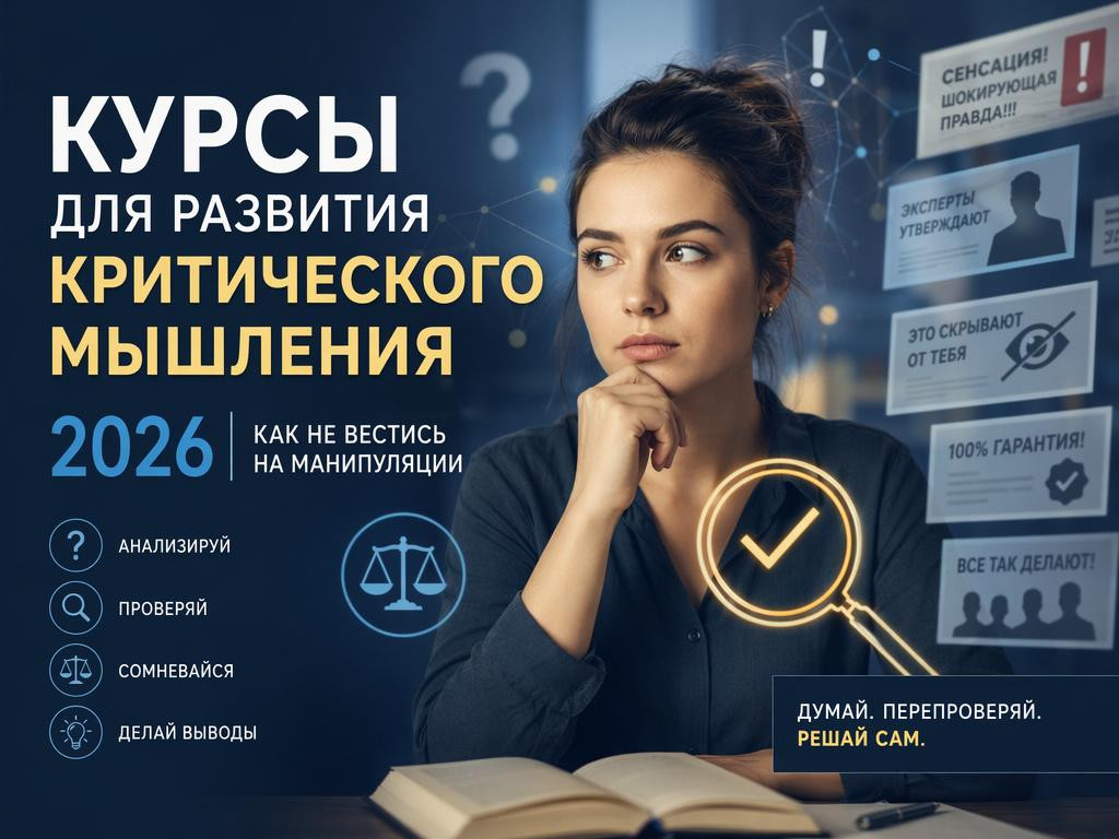 Курсы для развития критического мышления 2026: как не вестись на манипуляции - 1