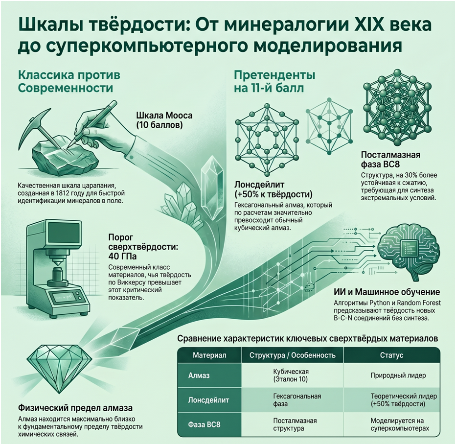 Лонсдейлитовая кромка. Перспективы искусственного расширения шкалы Мооса. Guest Post - 1