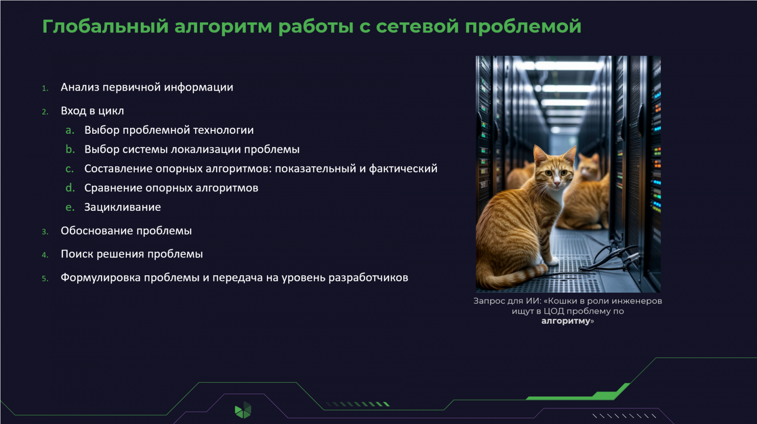 Глобальный алгоритм работы с сетевой проблемой  