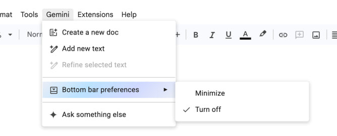 Как отключить Gemini в Google Docs - 3 Как отключить Gemini в Google Docs - 3