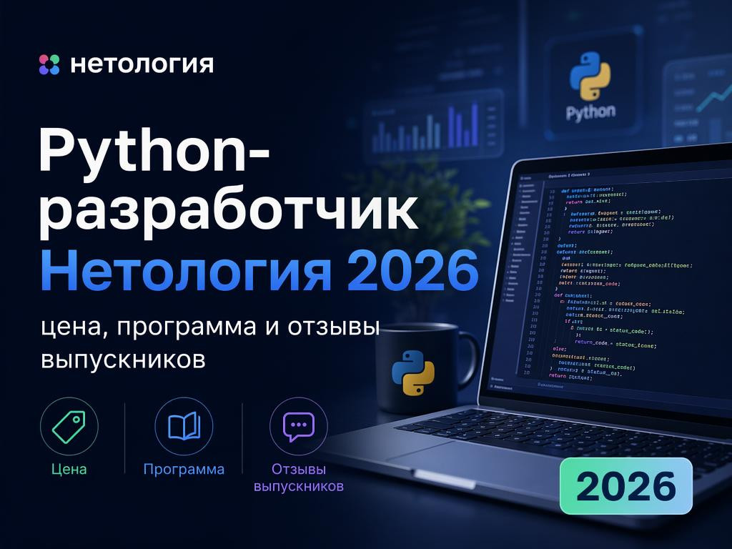 Python-разработчик Нетология 2026: цена, программа и отзывы выпускников - 1