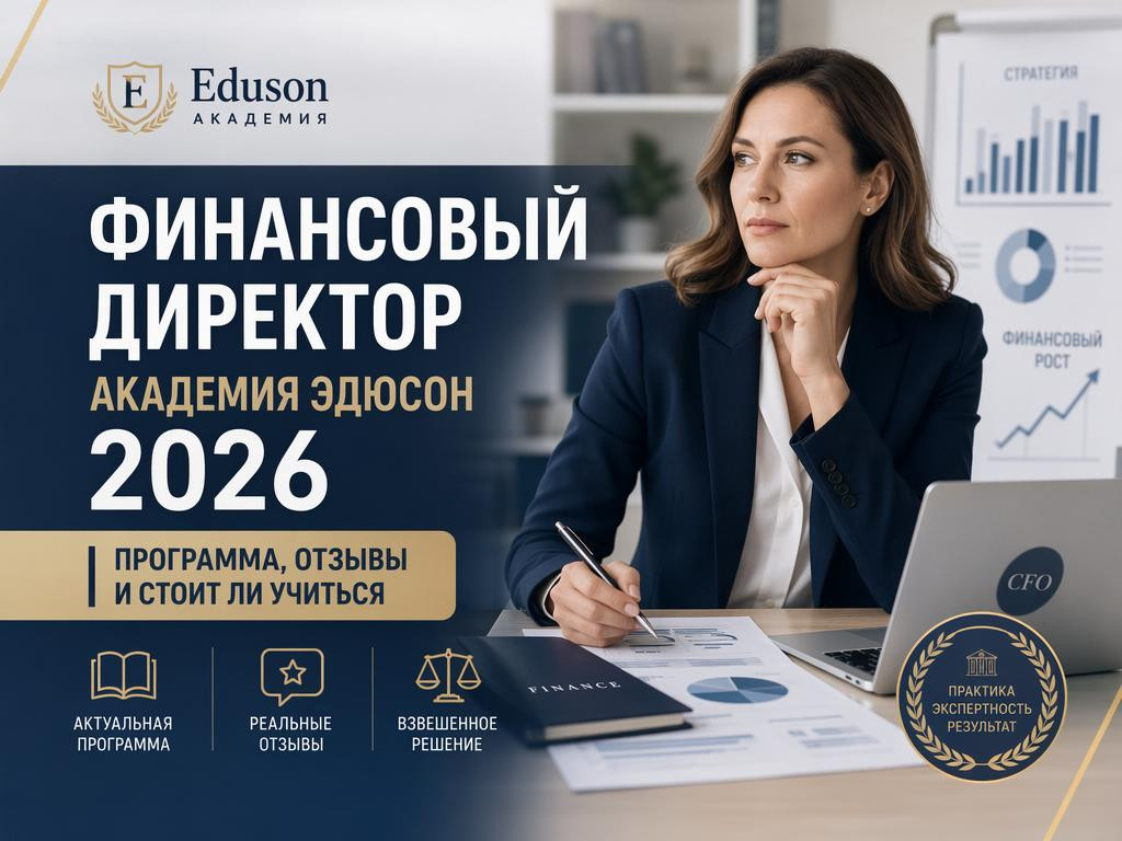 Финансовый директор Академия Эдюсон 2026: программа, отзывы и стоит ли учиться - 1