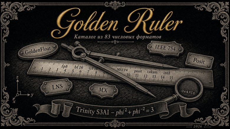 Обложка: Golden Ruler — каталог из 83 числовых форматов