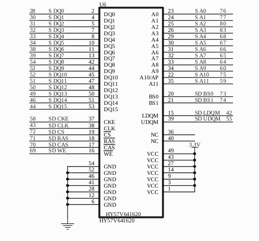 Микросхема SDRAM.