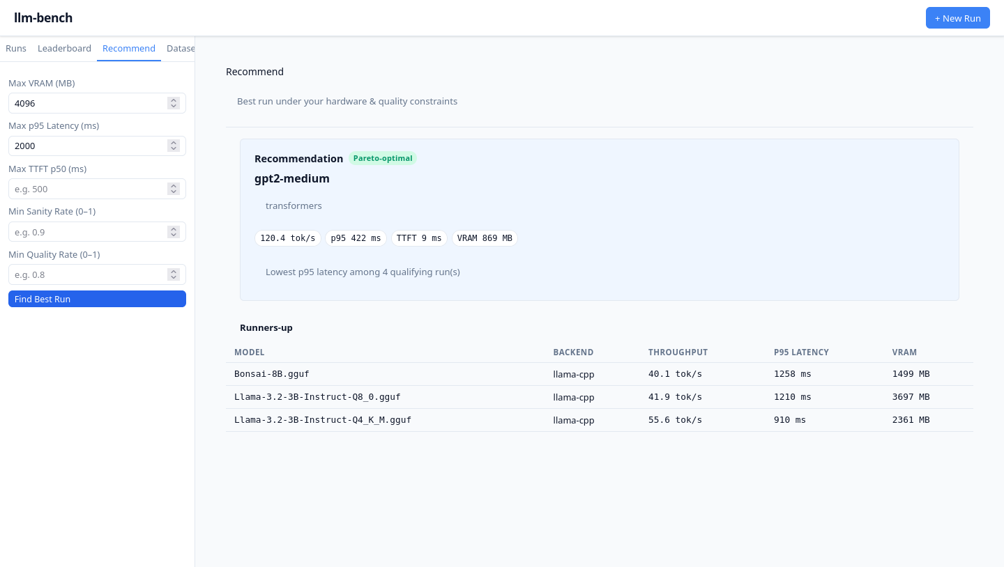 Web UI: рекомендация