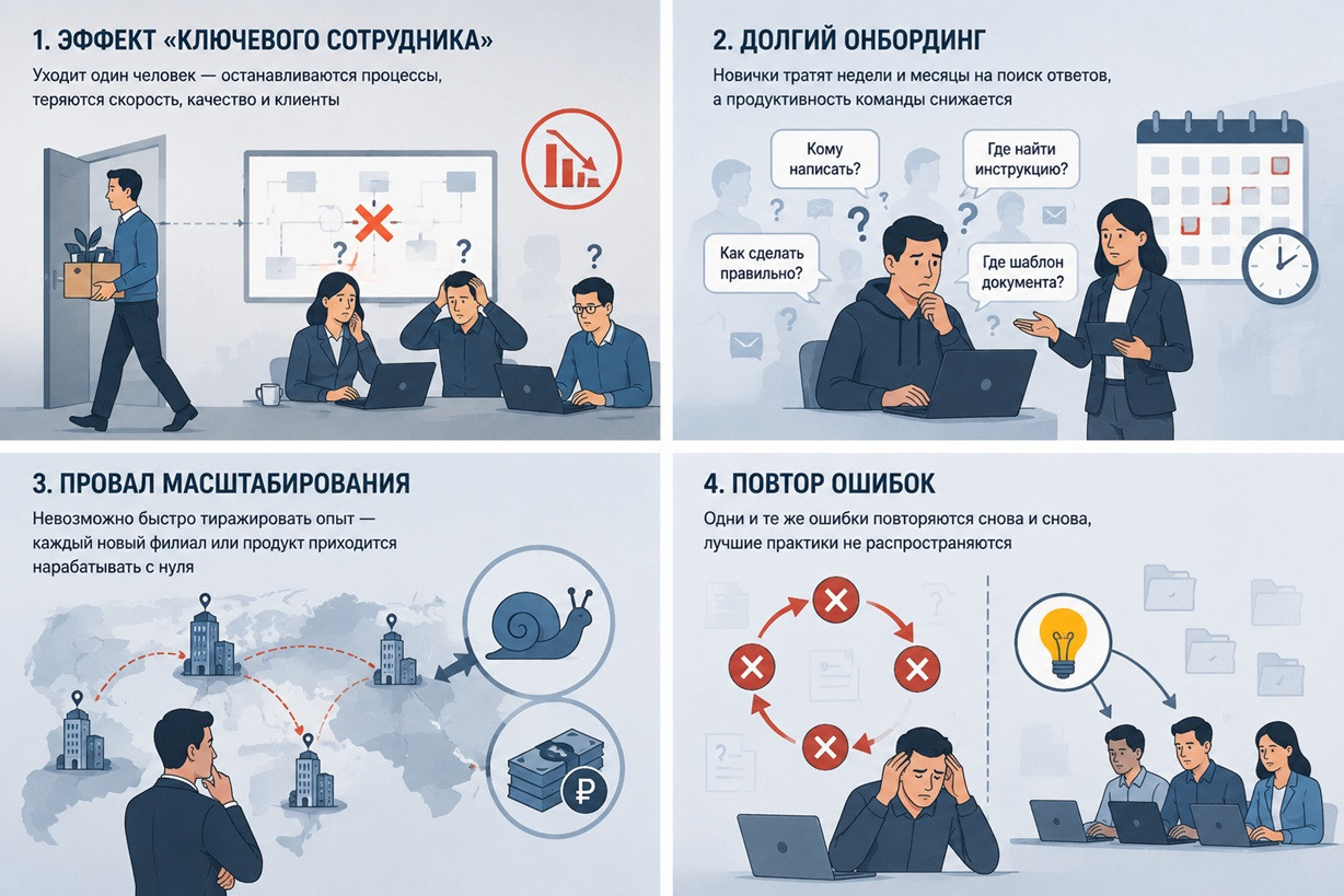 Как чувствует себя бизнес, когда не управляет экспертизой сотрудников 