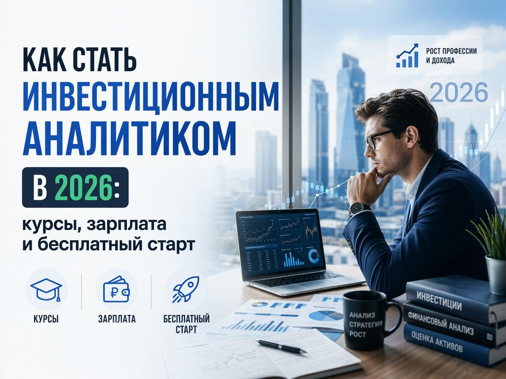 Как стать инвестиционным аналитиком в 2026: курсы, зарплата и бесплатный старт - 1 Как стать инвестиционным аналитиком в 2026: курсы, зарплата и бесплатный старт - 1