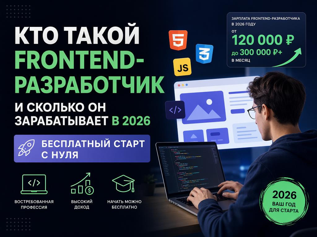 Кто такой frontend-разработчик и сколько он зарабатывает в 2026: бесплатный старт с нуля - 1