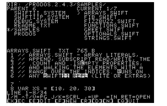 Перенос Swift на Apple II - 14