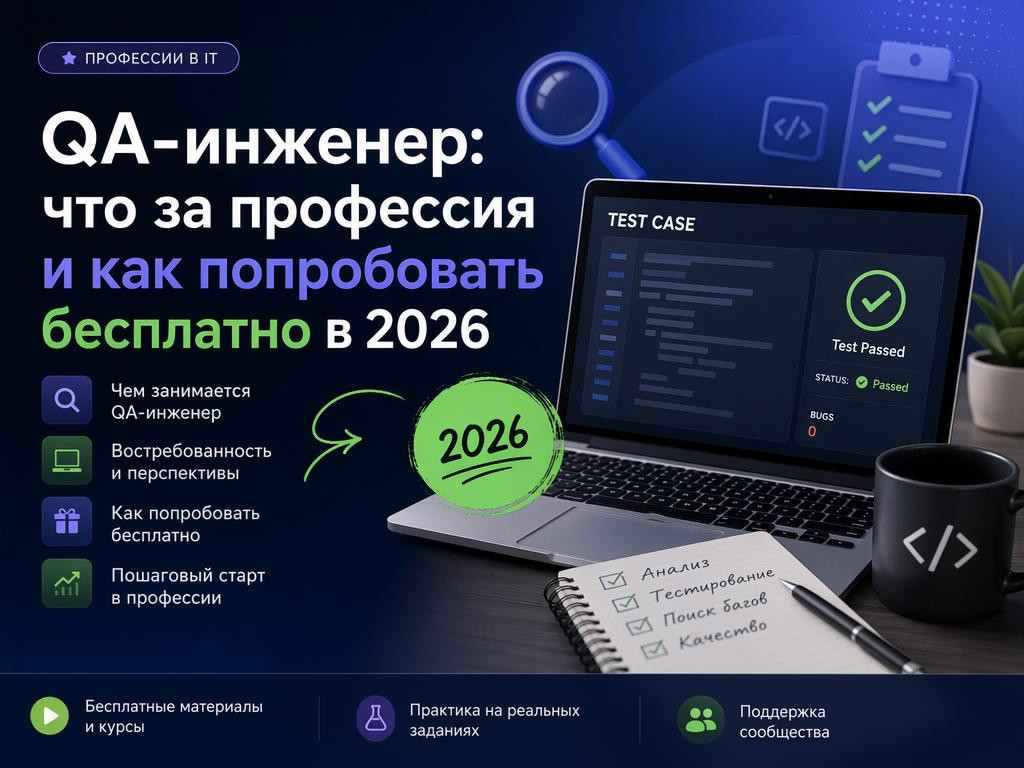 QA-инженер: что за профессия и как попробовать бесплатно в 2026 - 1 QA-инженер: что за профессия и как попробовать бесплатно в 2026 - 1