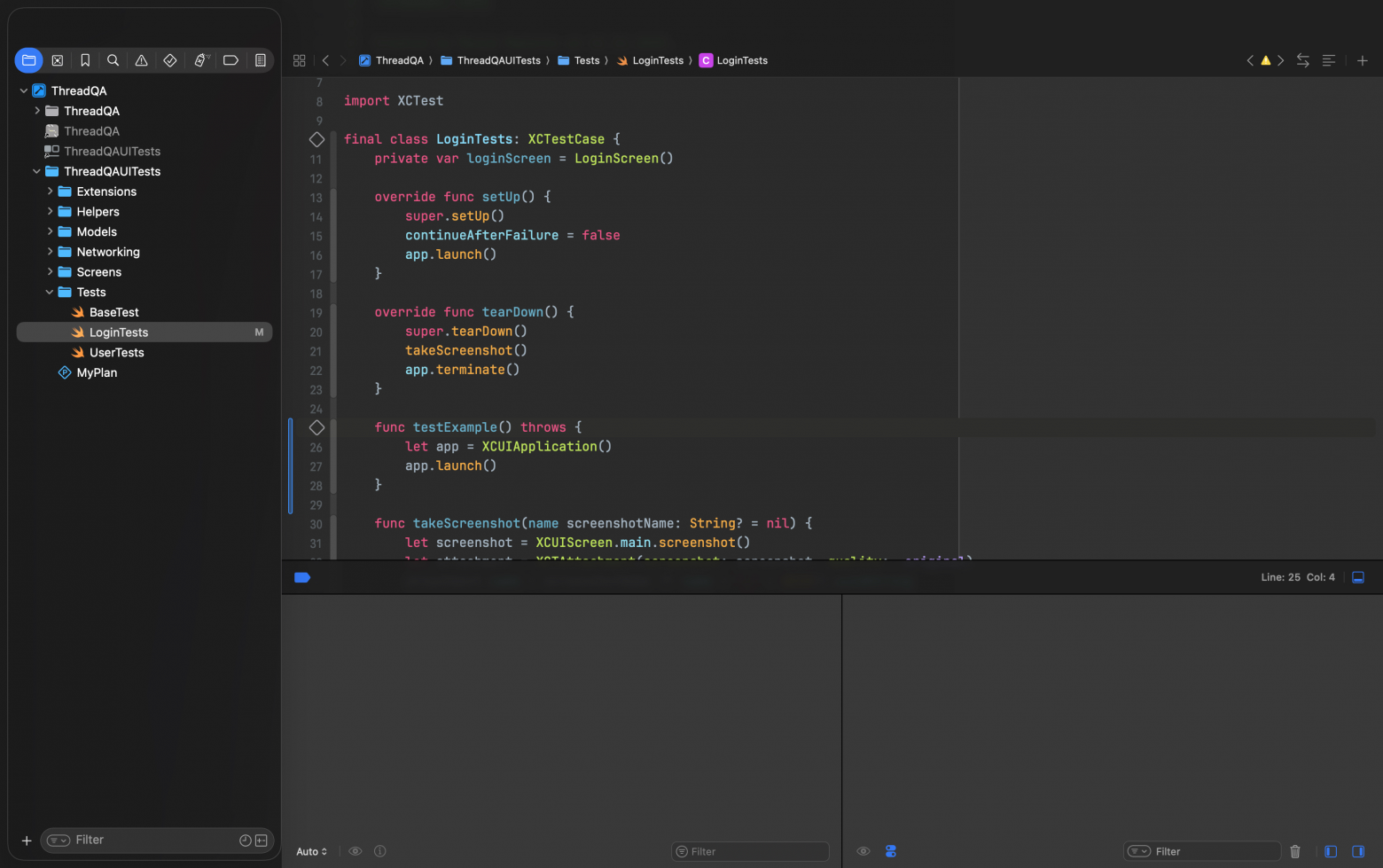 Интерфейс Xcode