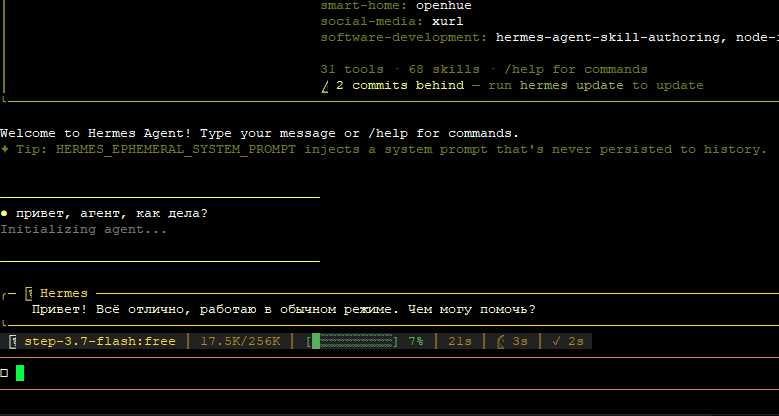 Как установить Hermes на VPS. Один из лучших агентов в 2026 году - 1 Как установить Hermes на VPS. Один из лучших агентов в 2026 году - 1