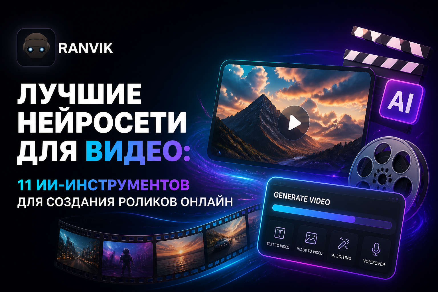 Лучшие нейросети для видео: 11 ИИ-инструментов для создания роликов онлайн