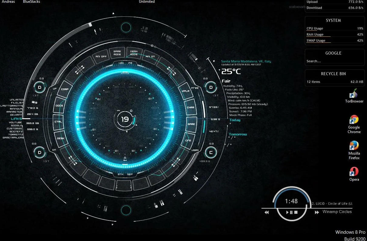  Rainmeter: не виджет, а индикатор искусственной жизни