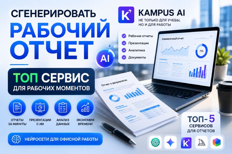 Сгенерировать рабочий отчет: ТОП сервис для работы с отчетами, презентациями и документами в 2026 году - 1 Сгенерировать рабочий отчет: ТОП сервис для работы с отчетами, презентациями и документами в 2026 году - 1