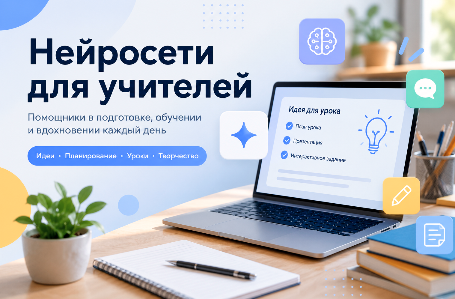ИИ для учителей: Как педагогам использовать нейросети для подготовки и проверки уроков - 1 ИИ для учителей: Как педагогам использовать нейросети для подготовки и проверки уроков - 1