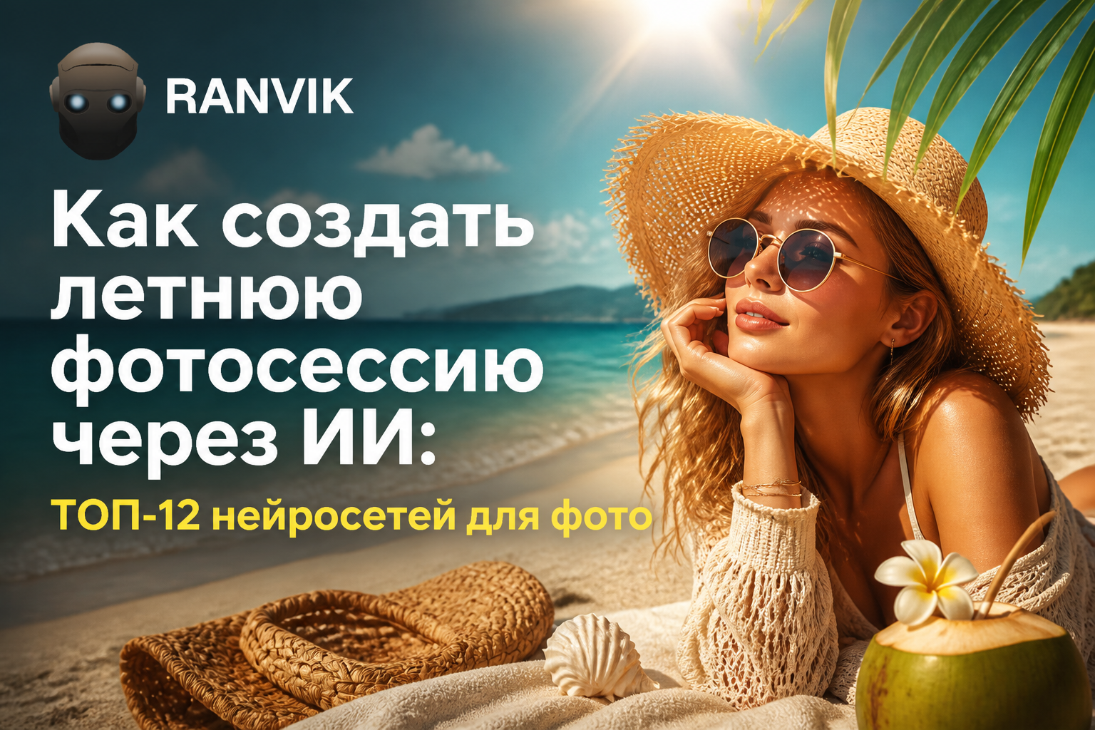 Как создать летнюю фотосессию через ИИ: ТОП-12 нейросетей для фото