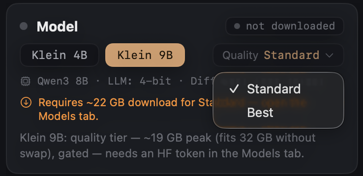 Klein 9B: Standard и Best — и честная подсказка, когда они дадут одно и то же