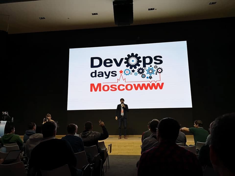 Кадр с DevOpsDays Moscow