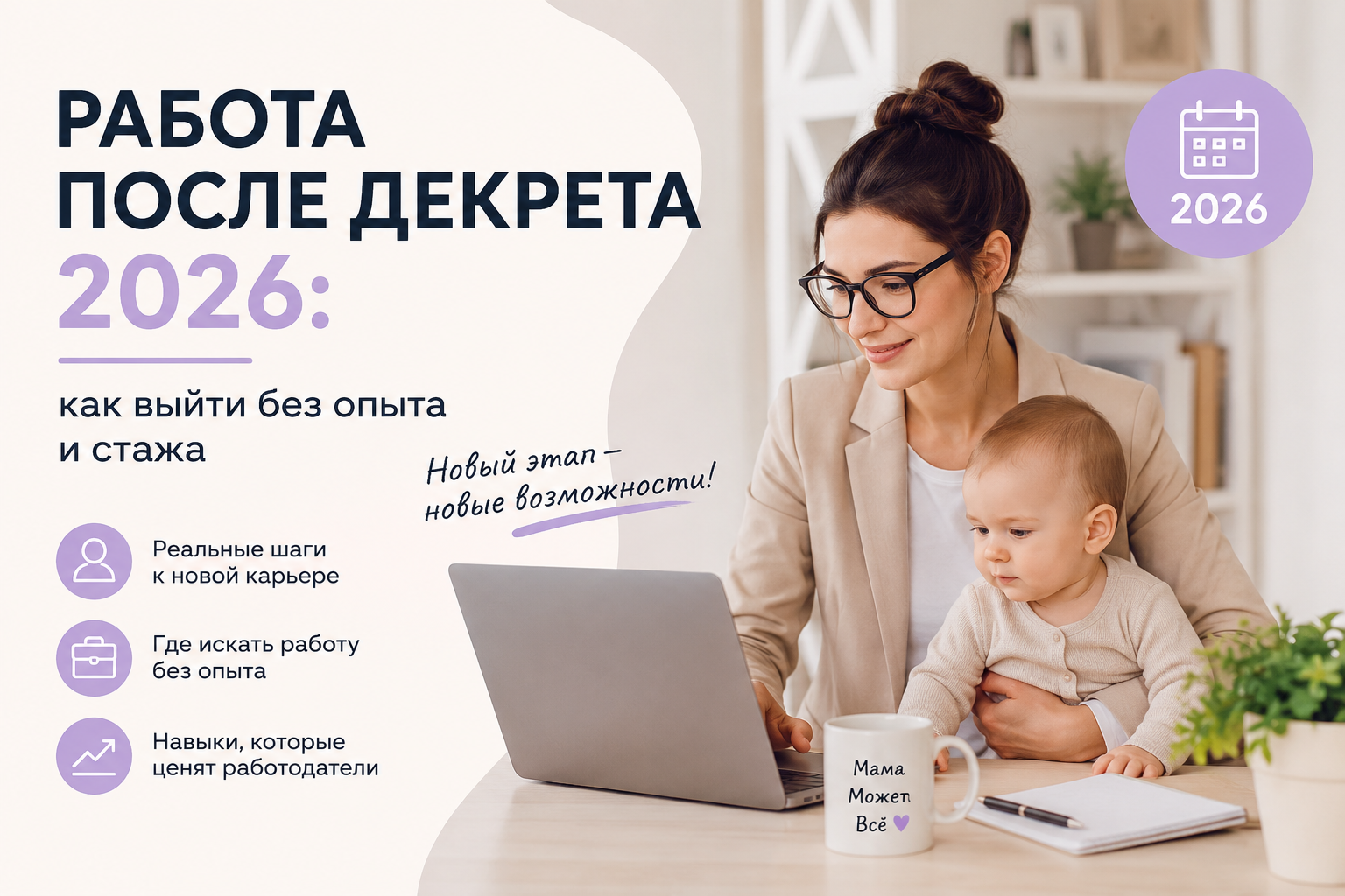 Работа после декрета 2026: как выйти без опыта и стажа - 1