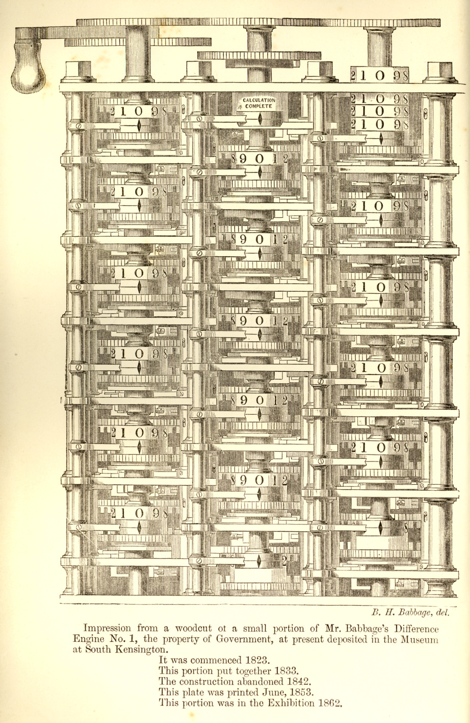 Appendix 1_Fronticepiece to Babbage's Passages from the Life of a Philosopher (1864)