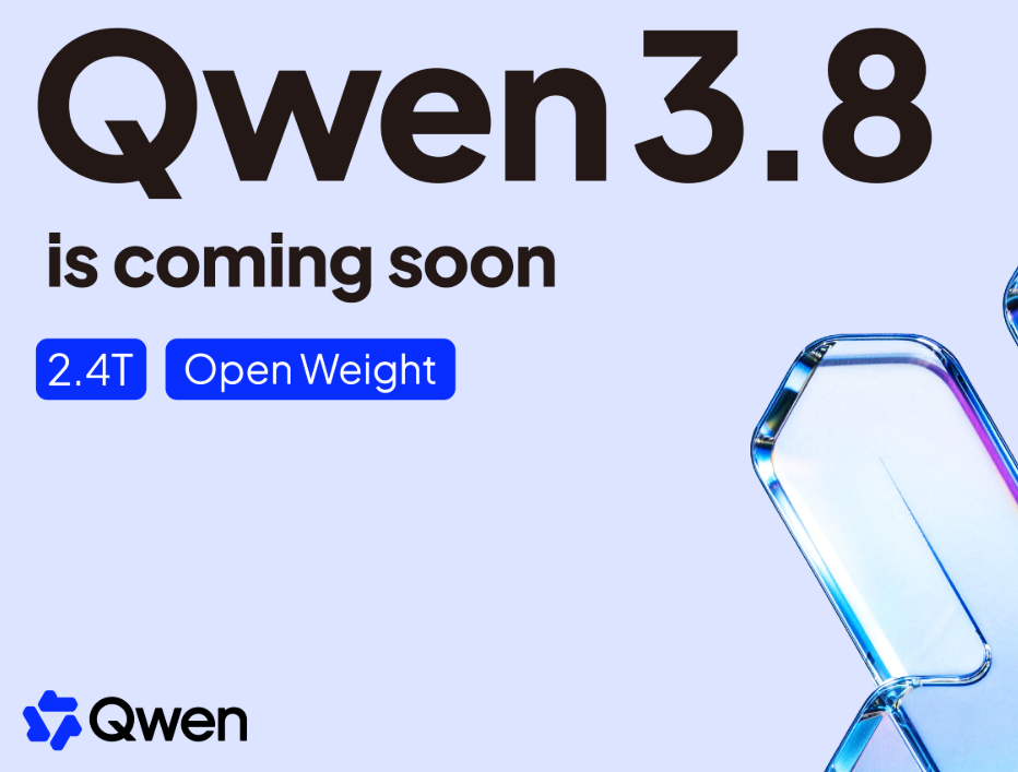 Alibaba обещает выпустить Qwen3.8 с открытыми весами. На 19 июля доступна только preview-версия.