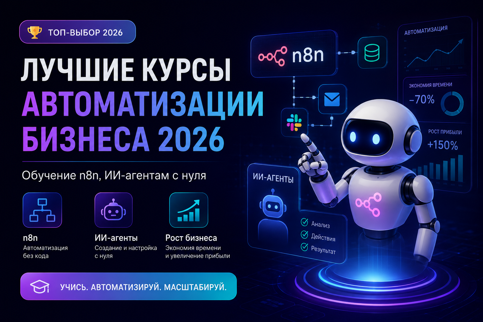 Лучшие курсы автоматизации бизнеса 2026: обучение n8n, ИИ-агентам с нуля - 1 Лучшие курсы автоматизации бизнеса 2026: обучение n8n, ИИ-агентам с нуля - 1