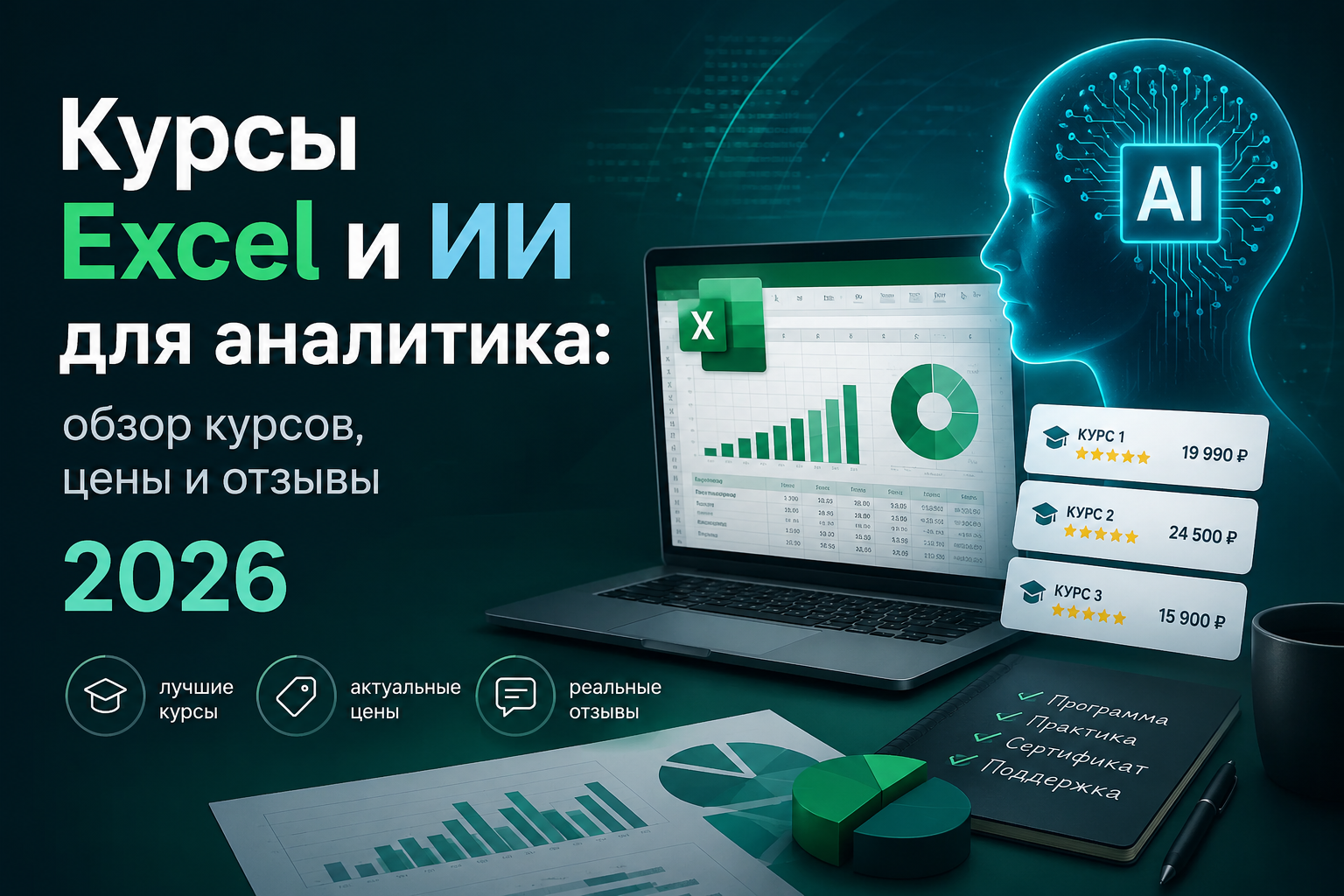 Курсы Excel и ИИ для аналитика: обзор курсов, цены и отзывы 2026 - 1