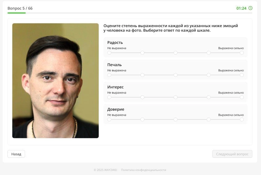 Так выглядит тестирование