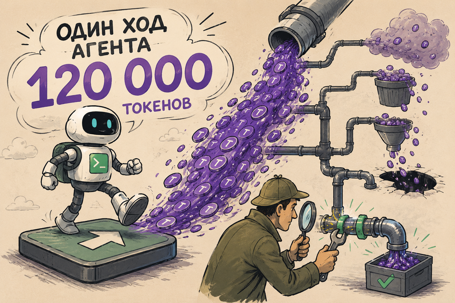 Один ход агента — 120 000 токенов. Разбираемся, куда они уходят и как мы это починили - 1 Один ход агента — 120 000 токенов. Разбираемся, куда они уходят и как мы это починили - 1