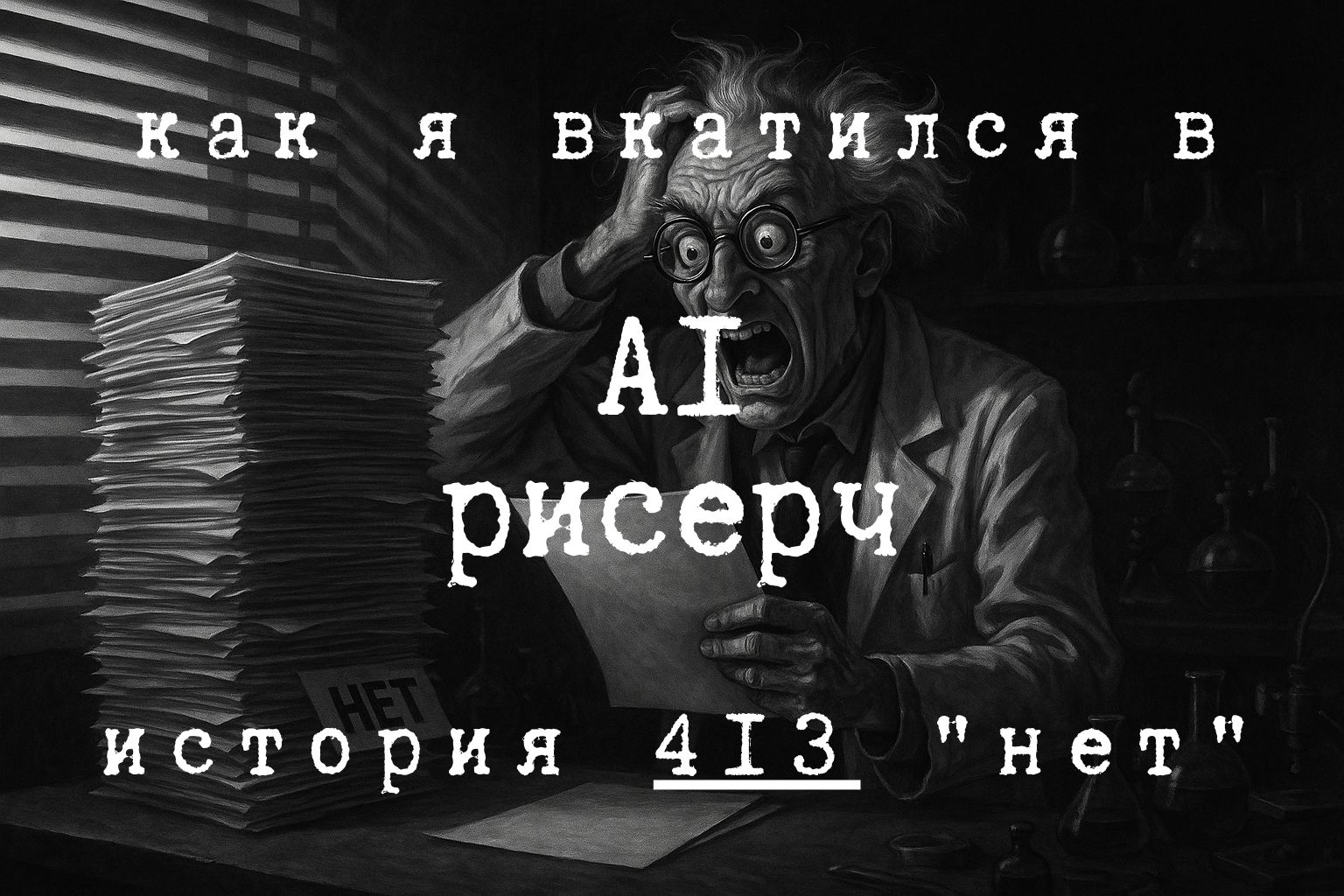 Из софтварного инженера в AI рисерч или история 413 «нет» - 1 Из софтварного инженера в AI рисерч или история 413 «нет» - 1