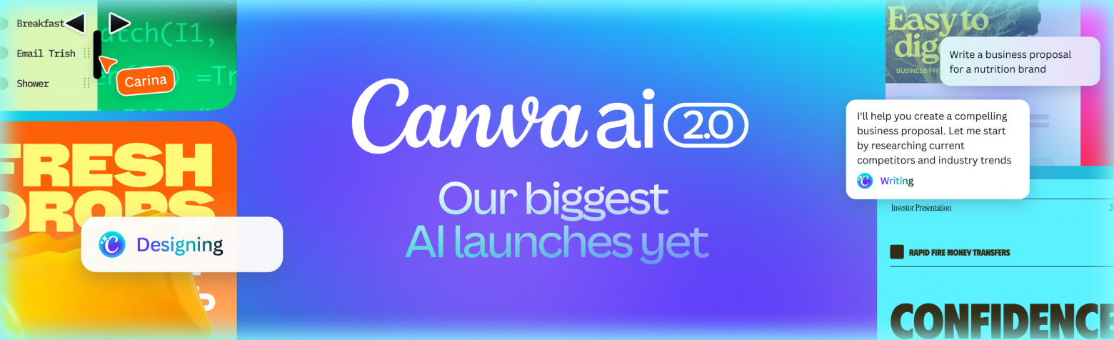 Canva представила Code 2.0 как часть большого обновления Canva AI. Источник: Canva