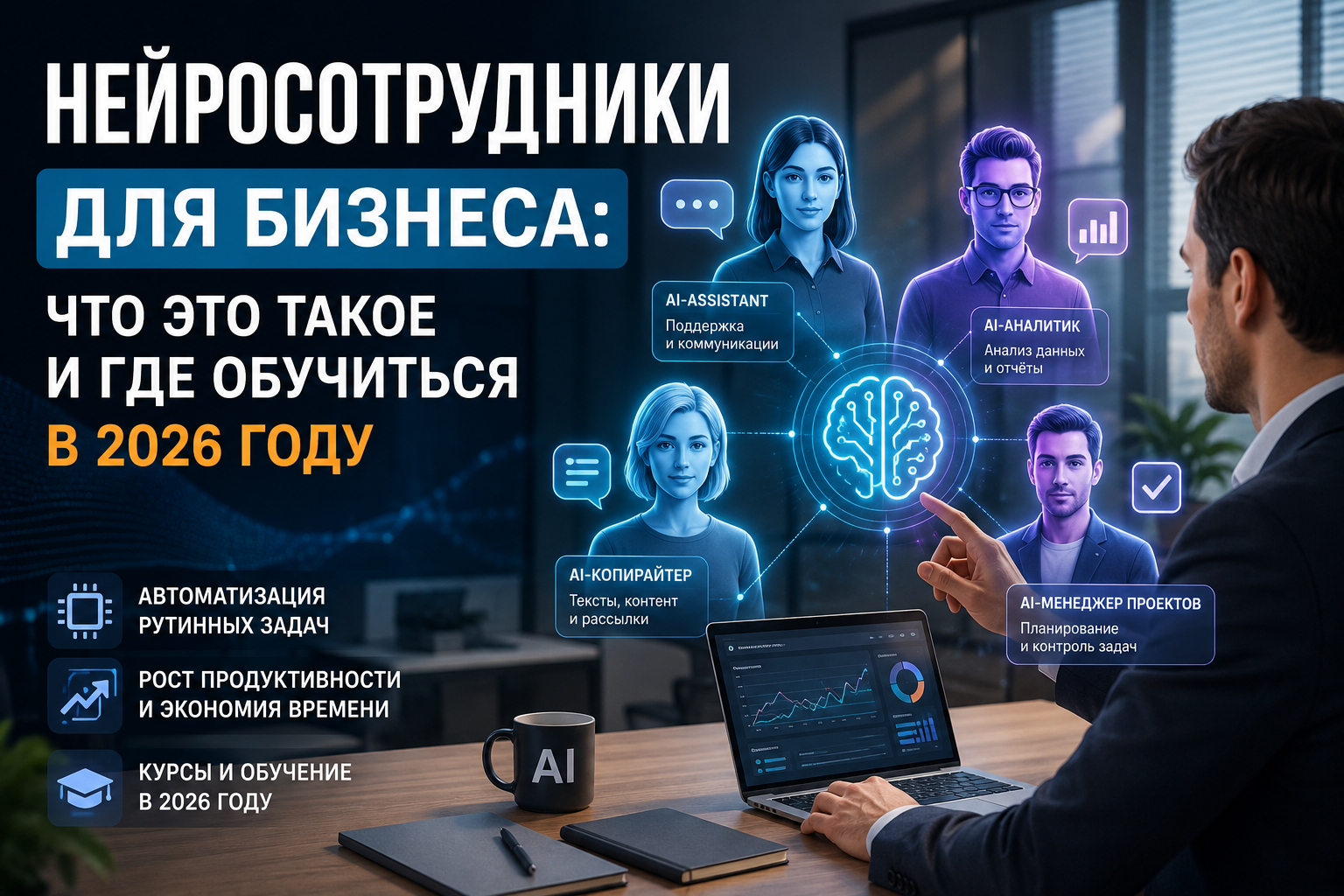Нейросотрудники для бизнеса: что это такое и где обучиться в 2026 году - 1 Нейросотрудники для бизнеса: что это такое и где обучиться в 2026 году - 1